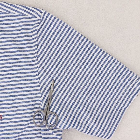 Vineyard Vines NY Mets Performance Golf Polo Shirt Mens Small Blue Striped - Picture 9 of 9